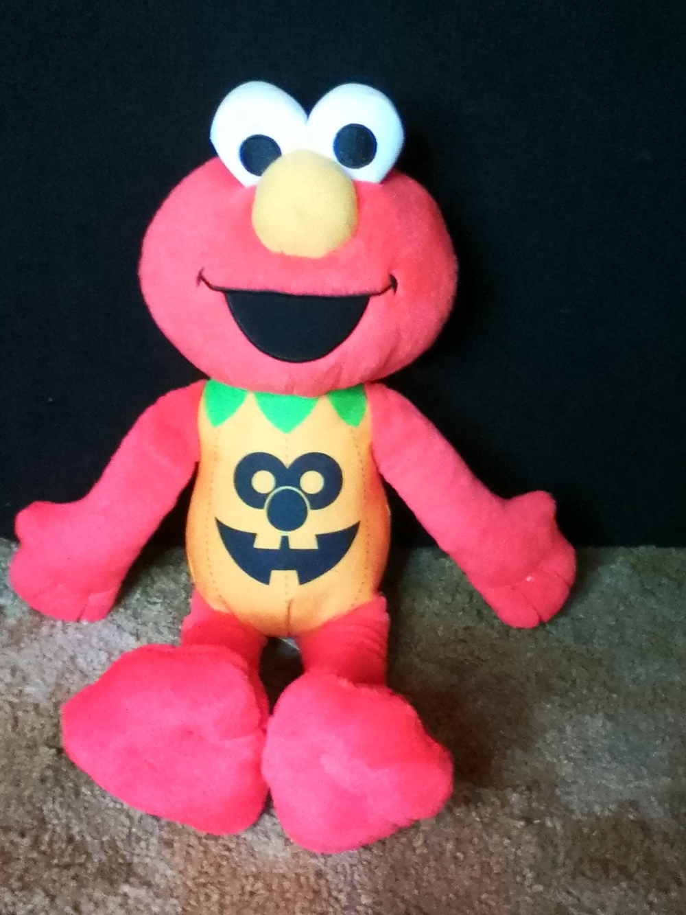 Red Plush Elmo Pumpkin Costume Toy - Kids Plush